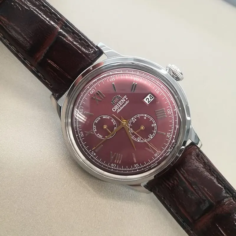 Orient Bambino Version 8 Burgundy Dial Men's Watch| RA-AK0705R